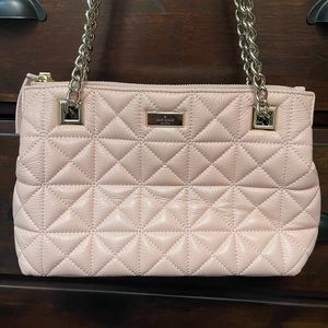 Kate Spade Pink Quilted Shoulder / Crossbody Bag